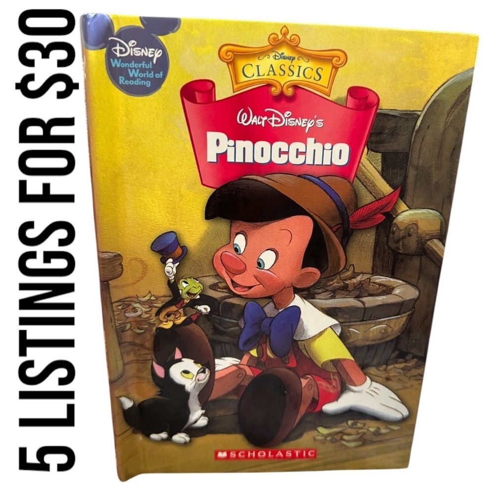Disney's Pinocchio Children’s Hardcover Book Storybook new